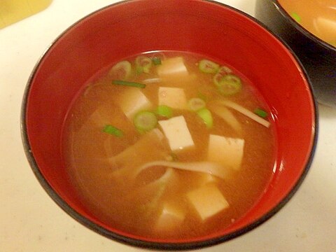 ふしめんと豆腐のお味噌汁